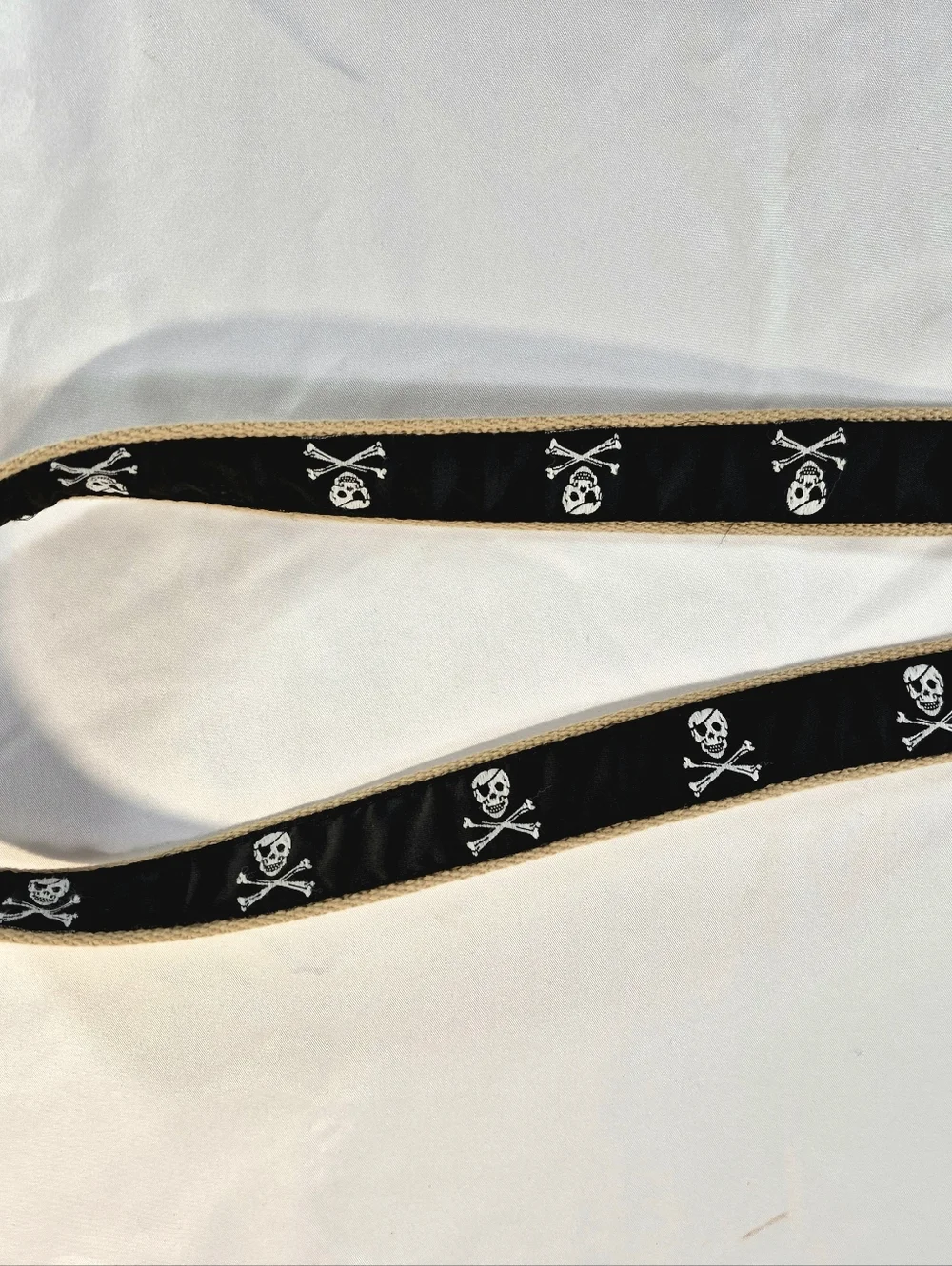 NWOT Leather Man Ltd Jolly Roger Skull & Crossbones Belt  Size 42 Pirate Coastal